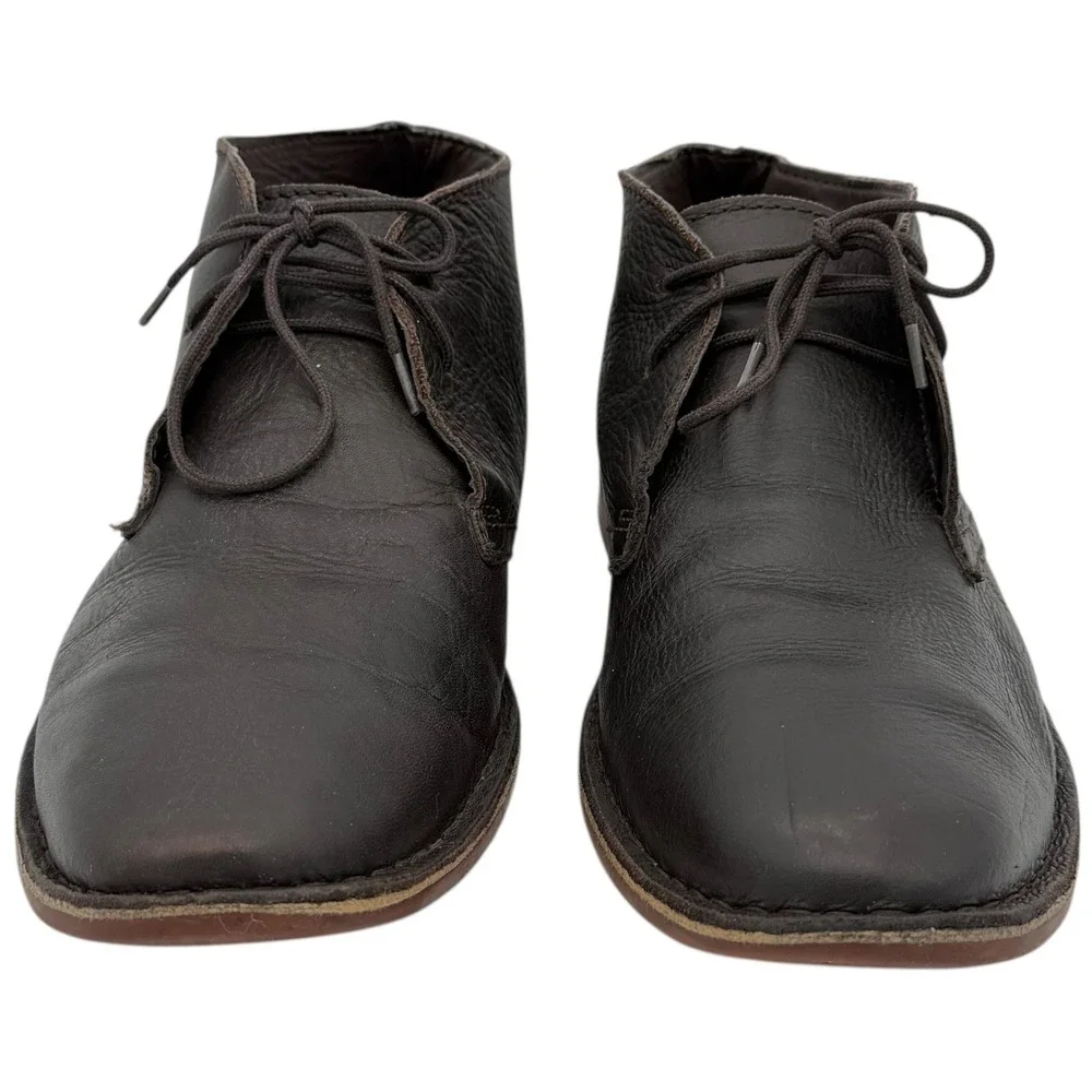 Vito Rossi Men's‎ Dark Brown Leather Chukka Boots Size 12